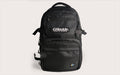 GREDDY Backpack 45L in black polyester with front logo patch, multiple compartments, and durable zippers for everyday and travel use.