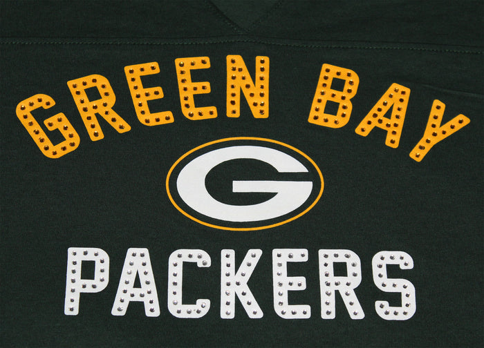 Green Bay Packers All City Short Sleeve Striped Women's Tee