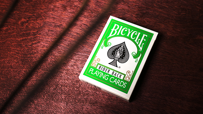 Green Rider Back Bicycle Playing Cards Deck with Gaff Cards and 1 Joker
