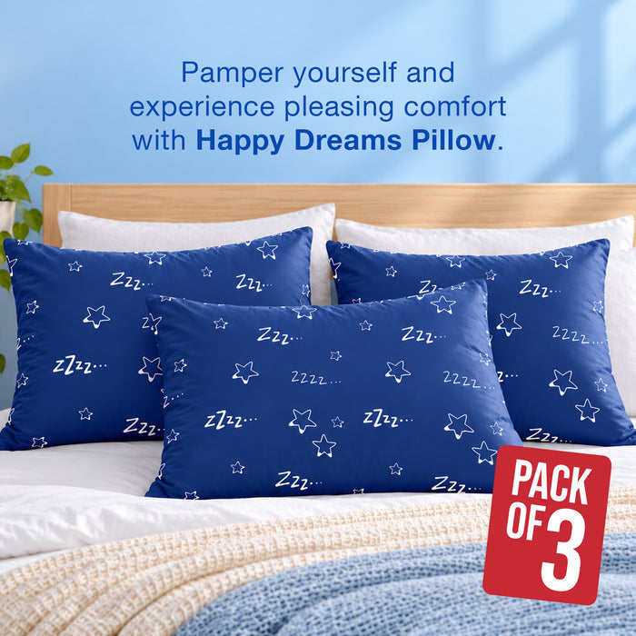 Happy Dreams Pillow Pack of 3