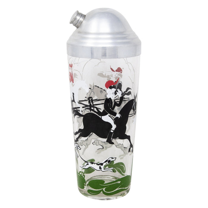 Vintage Hazel Atlas Fox Hunt Cocktail Shaker | The Hour Shop