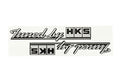 HKS Decal Sheet Sticker - Tuned by Black #213191002 HKS