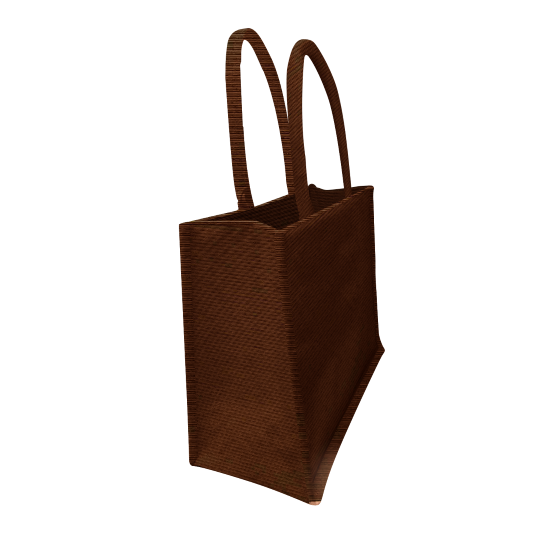 Hulma Tote-elle Asha Bag in brown, side view