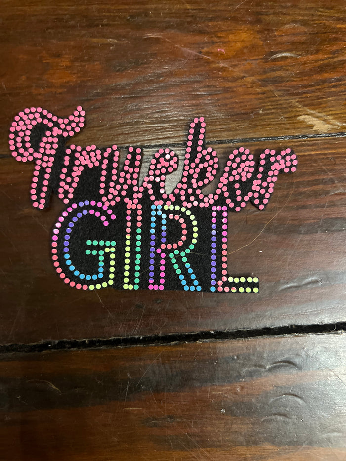 TRUCKER GIRL BLING PATCH