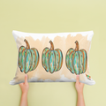 Jennie 3 Watercolor Pumpkins Pillow