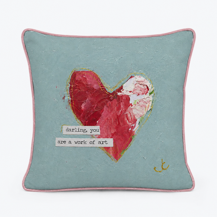 Jennifer's Work of Art Pillow
