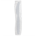 Karat PS Plastic Heavy Weight Knives - White - Wrapped - 1,000 ct