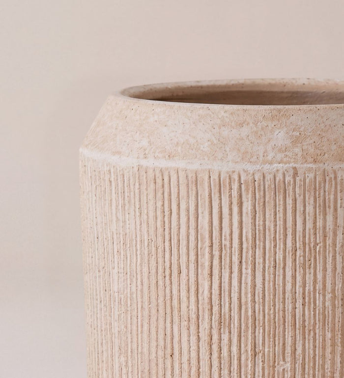 Kubo Ceramic Planter Cream (15cm)