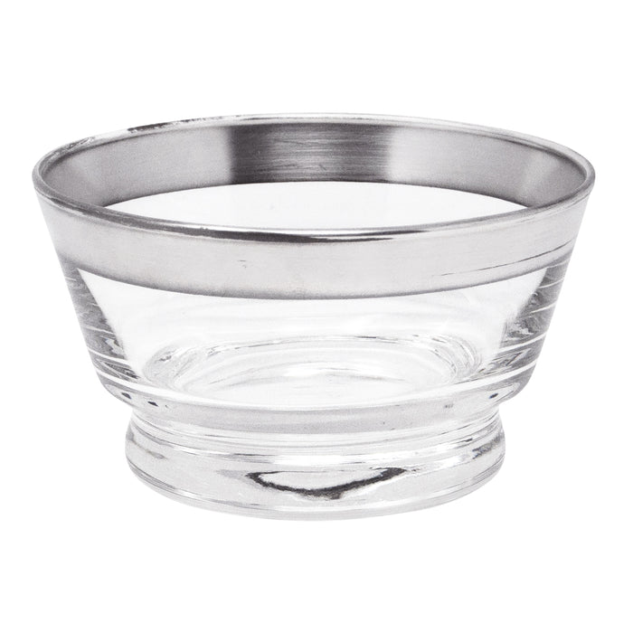 Vintage Libbey Sterling Silver Band Glass Bowl | The Hour