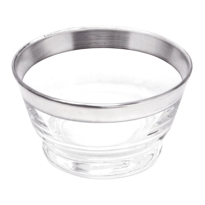 Vintage Libbey Sterling Silver Band Glass Bowl | The Hour