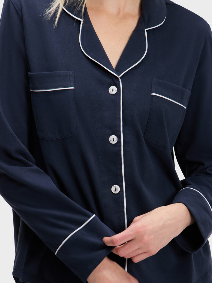 LONG SLEEVE PAJAMA SET: NIGHTCAP