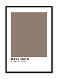 Macchiato graphic illustration with its CMYK color code, Poster | Oppositewall.com