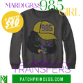 MARDI GRAS 985 GIRL BLING TRANSFERS