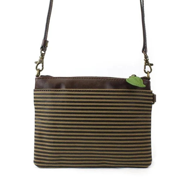 Mini Crossbody OliveStripe Owl