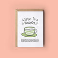 More Tea Fun Bible Verse Ministry or Ordination Card - Colossians 3:17 (your choice of title Minister, Reverend, Pastor, Vicar)
