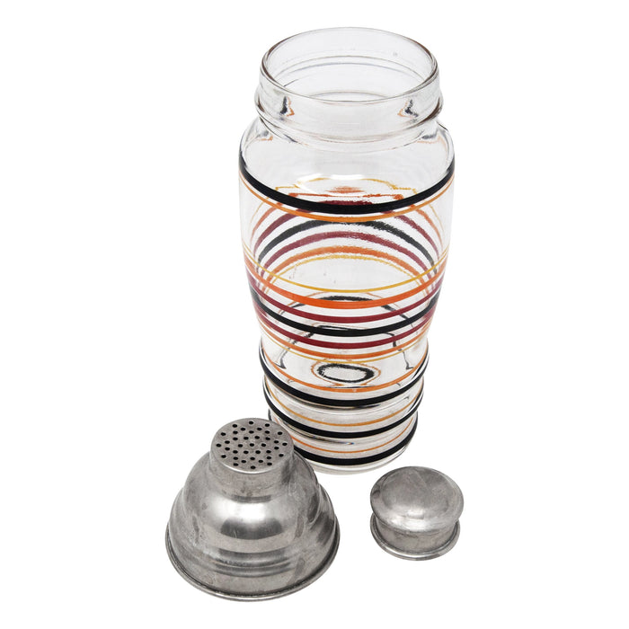 Vintage Multi Color Striped Cocktail Shaker Top | The Hour Shop