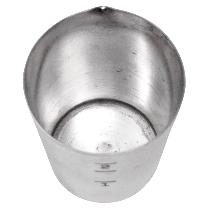 Vintage Napier 2 oz. Pour Spout Silver Plate Jigger Interior | The Hour Shop