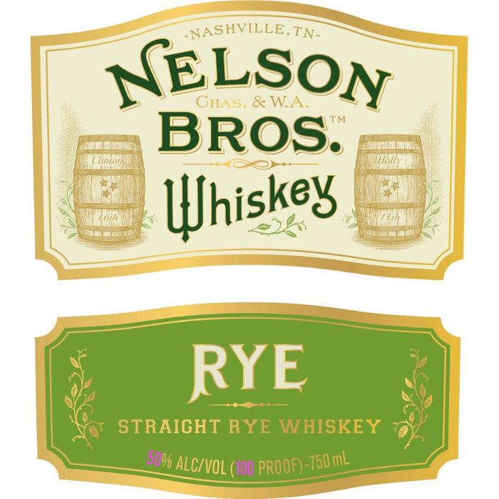 Nelson Bros. Straight Rye Whiskey Rye Whiskey Nelson Bros. Whiskey