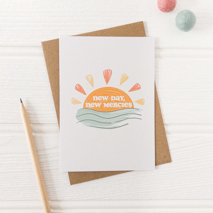 New Day, New Mercies Contemporary Christian Card - Lamentations 3