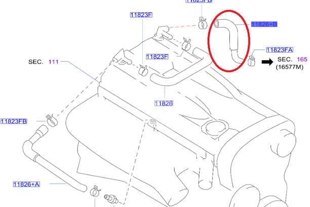 NISSAN Blow By Hose - Skyline BCNR33 BNR34 ##663121636