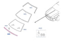 NISSAN Front Windshield Windscreen Front Molding - BNR34 R34 #663101773 NISSAN
