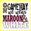 On Gameday We Wear Square Pillow Swap
