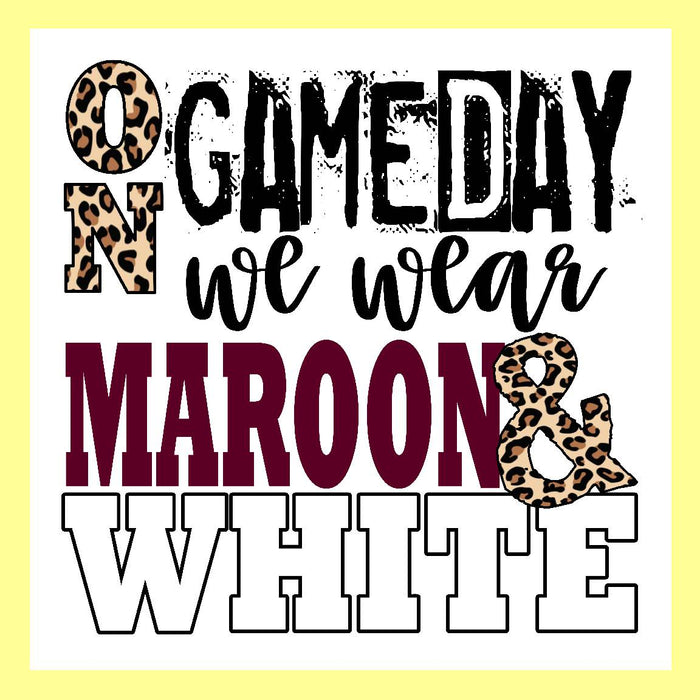 On Gameday We Wear Square Pillow Swap