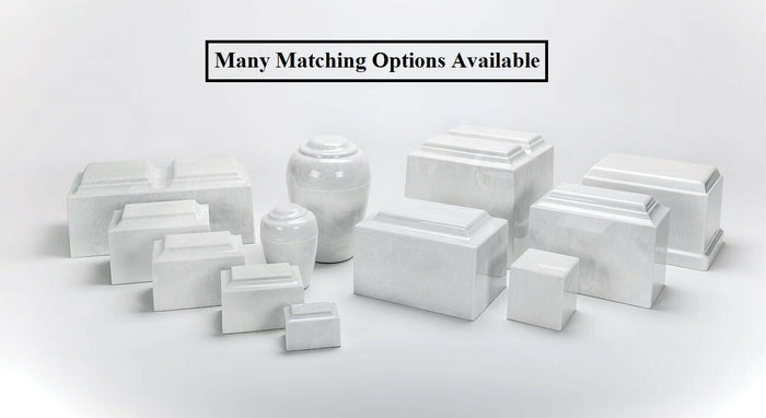 Oversize Classic Onyx Pearl Adult Cremation Urn, 325 Cubic Inches, TSA Approved