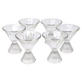 Vintage Paneled Art Deco Cone Stem Cocktail Glasses | The Hour Shop