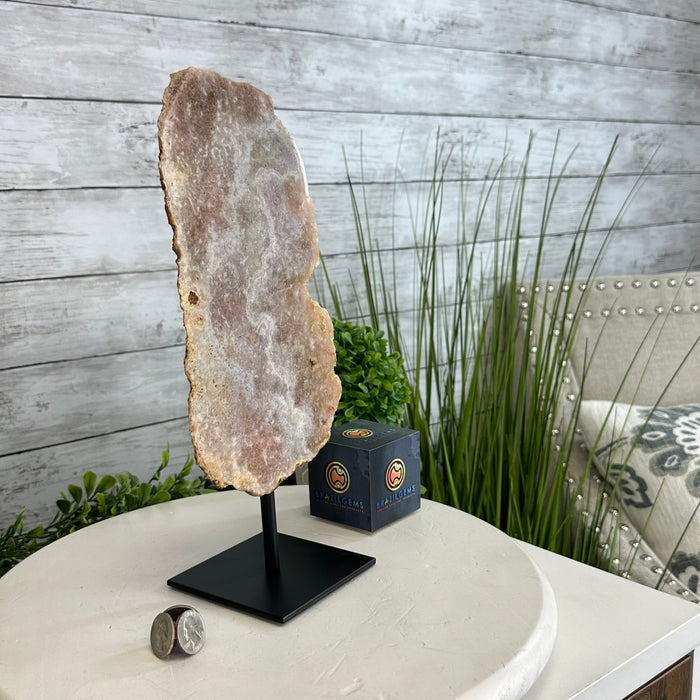 Pink Amethyst Slice on a Stand, 4.7 lbs and 12.9" Tall #5742-0138 - Brazil GemsBrazil GemsPink Amethyst Slice on a Stand, 4.7 lbs and 12.9" Tall #5742-0138Slices on Fixed Bases5742-0138