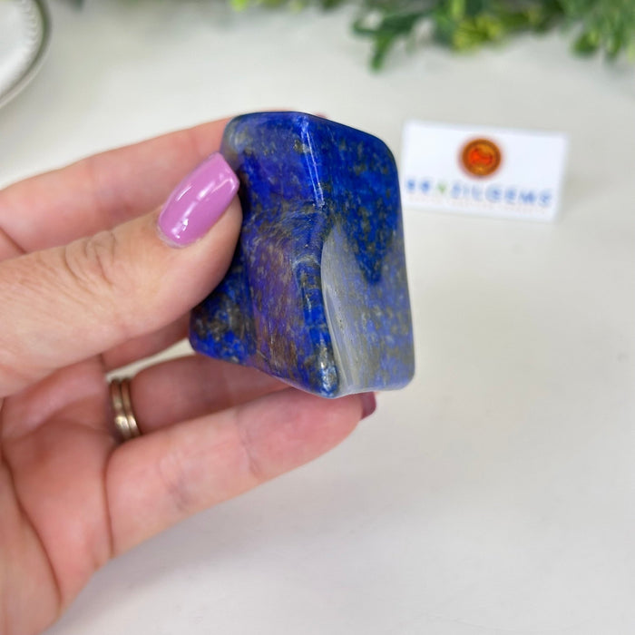 Polished Freeform Lapis Lazuli Palm Stone 3488LL - 015 - Brazil GemsBrazil GemsPolished Freeform Lapis Lazuli Palm Stone 3488LL - 015Freeform & Unique Shapes3488LL - 015