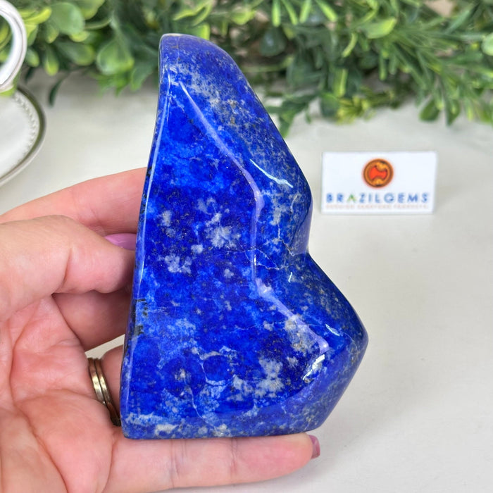 Polished Freeform Lapis Lazuli Palm Stone 3488LL - 018 - Brazil GemsBrazil GemsPolished Freeform Lapis Lazuli Palm Stone 3488LL - 018Freeform & Unique Shapes3488LL - 018