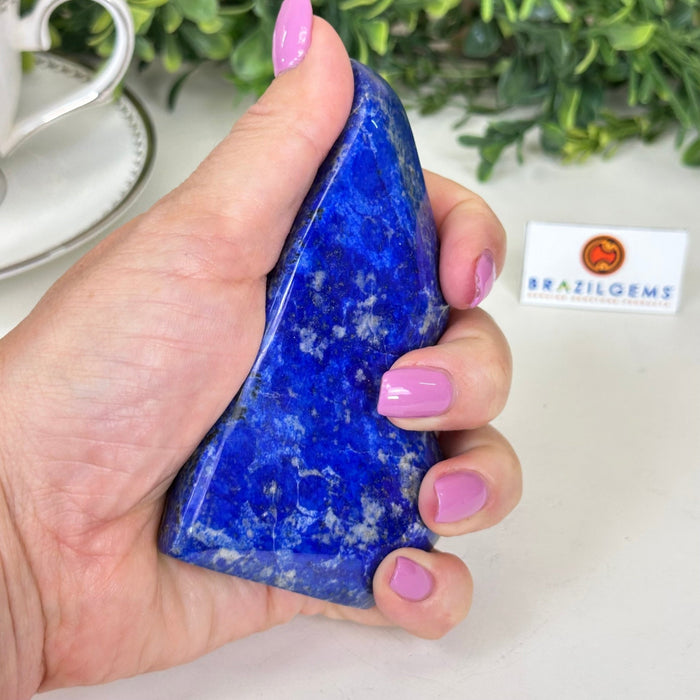Polished Freeform Lapis Lazuli Palm Stone 3488LL - 018 - Brazil GemsBrazil GemsPolished Freeform Lapis Lazuli Palm Stone 3488LL - 018Freeform & Unique Shapes3488LL - 018