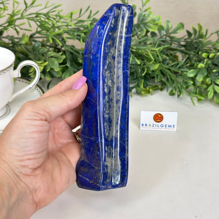 Polished Freeform Lapis Lazuli Palm Stone 3488LL - 031 - Brazil GemsBrazil GemsPolished Freeform Lapis Lazuli Palm Stone 3488LL - 031Freeform & Unique Shapes3488LL - 031