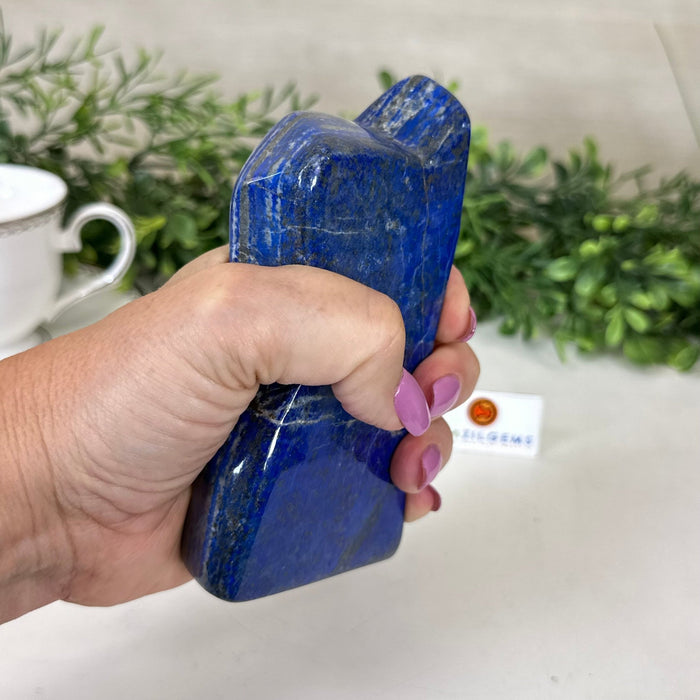 Polished Freeform Lapis Lazuli Palm Stone 3488LL - 034 - Brazil GemsBrazil GemsPolished Freeform Lapis Lazuli Palm Stone 3488LL - 034Freeform & Unique Shapes3488LL - 034