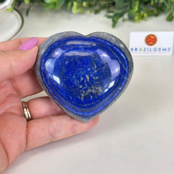 Polished Lapis Lazuli Heart - Shaped Palm Stone 3488LL - 017 - Brazil GemsBrazil GemsPolished Lapis Lazuli Heart - Shaped Palm Stone 3488LL - 017Freeform & Unique Shapes3488LL - 017