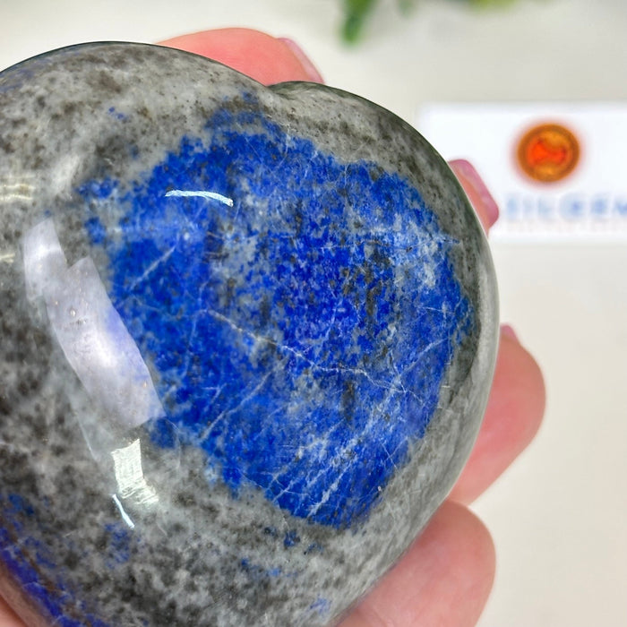 Polished Lapis Lazuli Heart - Shaped Palm Stone 3488LL - 017 - Brazil GemsBrazil GemsPolished Lapis Lazuli Heart - Shaped Palm Stone 3488LL - 017Freeform & Unique Shapes3488LL - 017