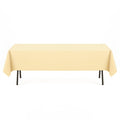 Premium Polyester Rectangle Tablecloth 60"x102" - 220GSM - Champagne - By TCF Linen