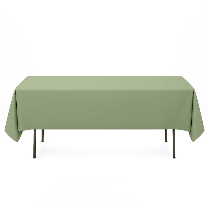 Premium Polyester Rectangle Tablecloth 60"x102" - 220GSM - Dusty Sage - By TCF Linen
