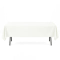 Premium Polyester Rectangle Tablecloth 60"x102" - 220GSM - Ivory - By TCF Linen