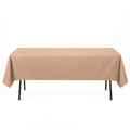 Premium Polyester Rectangle Tablecloth 60"x102" - 220GSM - Nude - By TCF Linen