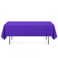Premium Polyester Rectangle Tablecloth 60"x102" - 220GSM - Purple - By TCF Linen