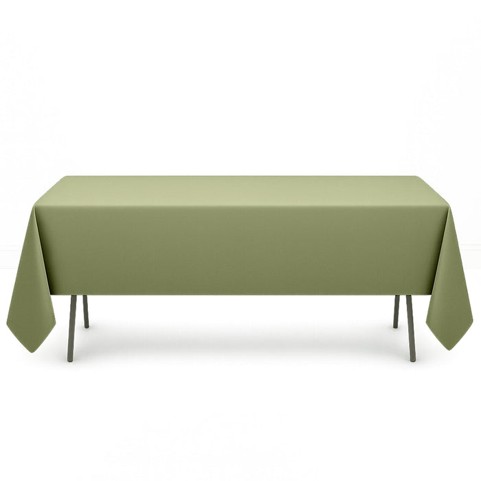 Premium Polyester Rectangle Tablecloth 60"x126" - 220GSM - Dusty Sage - By TCF Linen