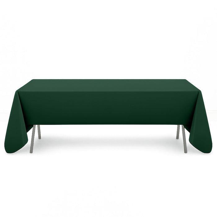Premium Polyester Rectangle Tablecloth 60"x126" - 220GSM - Hunter Emerald Green - By TCF Linen