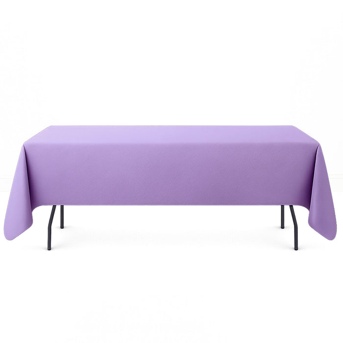 Premium Polyester Rectangle Tablecloth 60"x126" - 220GSM - Lavender - By TCF Linen