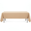 Premium Polyester Rectangle Tablecloth 60"x126" - 220GSM - Nude - By TCF Linen