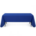Premium Polyester Rectangle Tablecloth 60"x126" - 220GSM - Royal Blue - By TCF Linen