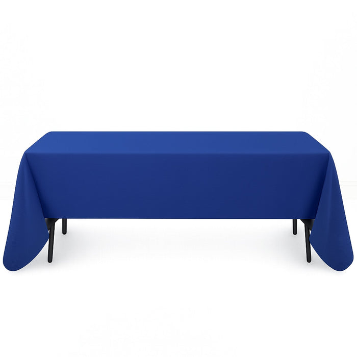 Premium Polyester Rectangle Tablecloth 60"x126" - 220GSM - Royal Blue - By TCF Linen