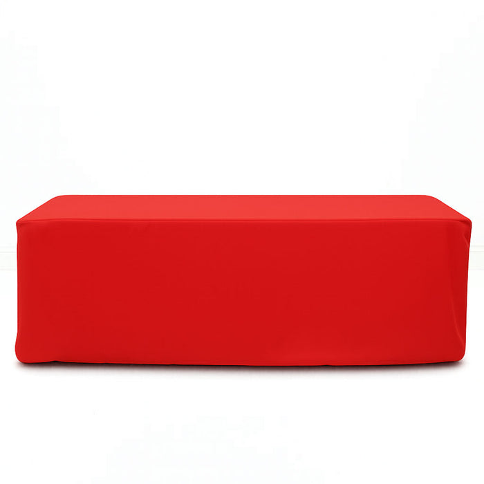 Premium Polyester Rectangle Tablecloth 6ft - 220GSM - Red - By TCF Linen