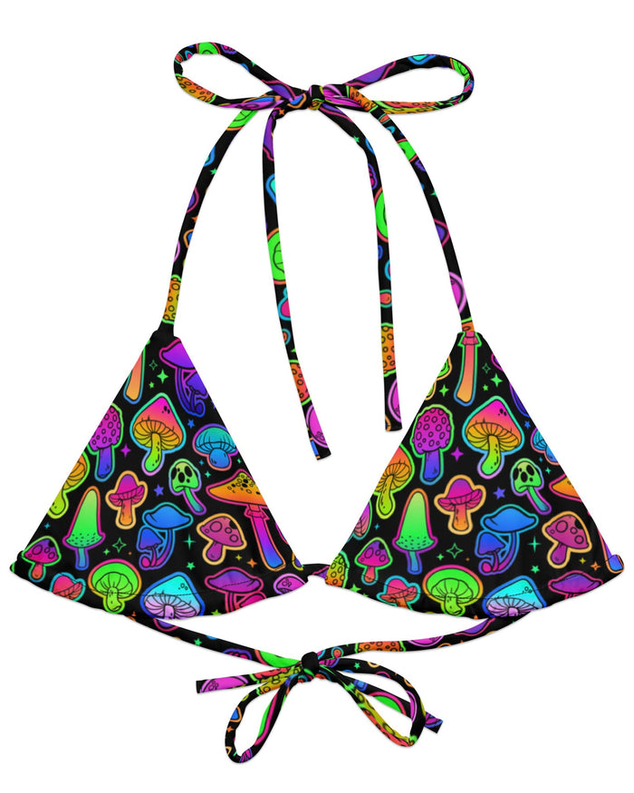 Psilo Recycled Triangle Top by One Stop Rave on a white background.